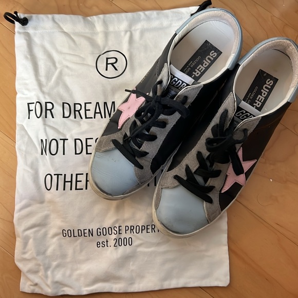 GOLDEN GOOSE | Super Star Sneaker | Size 11US / 41EU, Blue/Pink - Picture 3 of 4